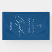 WELCOME BAPTISM banner custom BLUE (Horizontaal)
