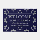 WELCOME BE BLESSED Star of David HANUKKAH Deurmat (Voorkant)