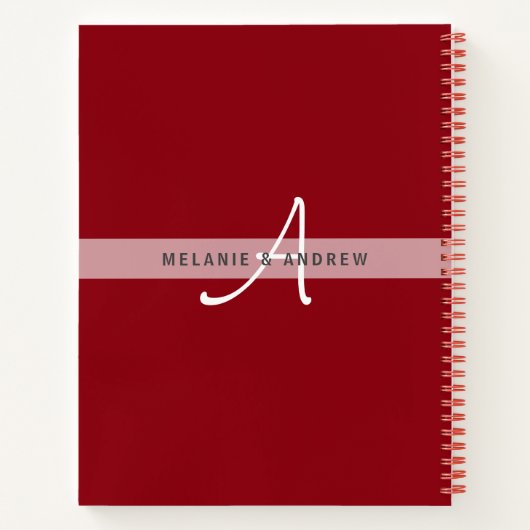 WELCOME BEACH HUT Guestbook Monogram Fun Notitieboek (Achterkant)