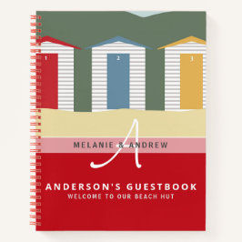 WELCOME BEACH HUT Guestbook Monogram Fun Notitieboek