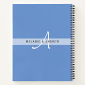 WELCOME BEACH HUT Guestbook Monogram Fun Notitieboek (Achterkant)