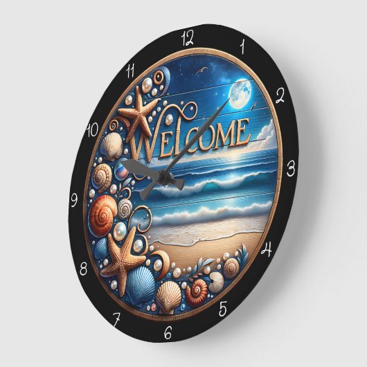 Welcome Beach Seashell  Grote Klok (Hoek)