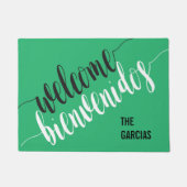 WELCOME Bienvenidos met de douanenaam Deurmat (Voorkant)