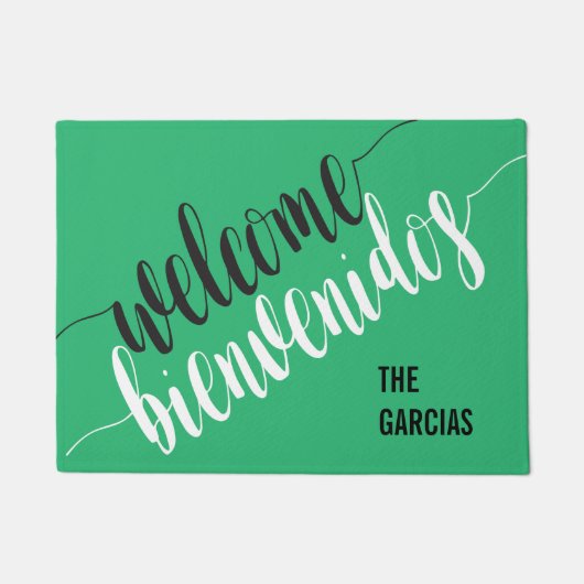 WELCOME Bienvenidos met de douanenaam Deurmat (Voorkant)