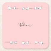 Welcome bow lines kartonnen onderzetters (Voorkant)