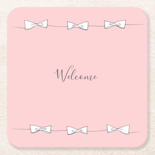 Welcome bow lines kartonnen onderzetters (Voorkant)