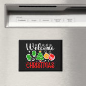 Welcome Christmas Tree And Ornaments-23758 Magneet (Insitu (Vaatwasser))