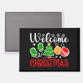 Welcome Christmas Tree And Ornaments-23758 Magneet (Voorkant / Achterkant)