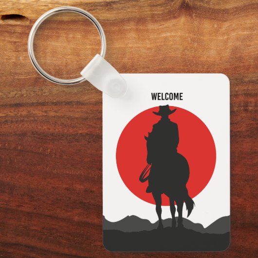 Welcome Cowboy Sleutelhanger (Voorkant)