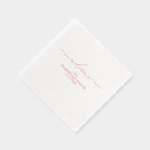 Welcome custom name baby shower folie servetten (Rechts)