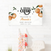 Welcome Cutie Orange Citrus Baby Shower Spandoek (Insitu)