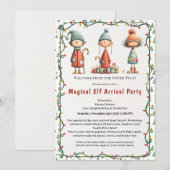 Welcome Elf Party | North Pole Arrival Celebration Kaart (Voorkant / Achterkant)