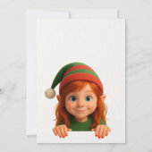 Welcome Elf Party | North Pole Arrival Celebration Kaart (Achterkant)