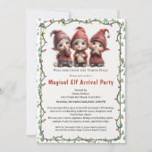 Welcome Elf Party | North Pole Arrival Celebration Kaart (Voorkant)