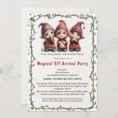 Welcome Elf Party | North Pole Arrival Celebration Kaart (Voorkant / Achterkant)