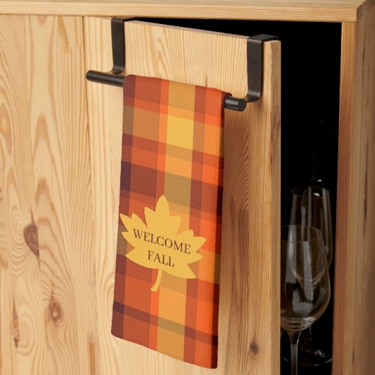 Welcome Fall Kitchen Towel Decor Theedoek (Derde Gevouwen)