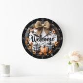 Welcome Fall Pumpkins Grote Klok (Huis)