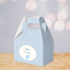 welcome favors,baby shower gathering.,blue square  bedankdoosjes