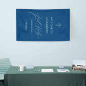 WELCOME FIRST COMMUNION banner custom BLUE (Beurs)