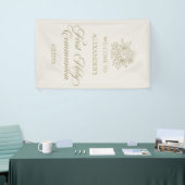 WELCOME FIRST COMMUNION banner custom marfil (Beurs)