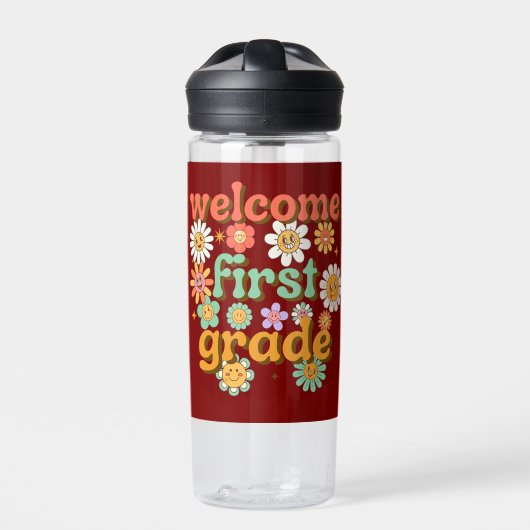WELCOME FIRST GRADE  FIRST DAY OF SCHOOL BACK WATERFLES (Voorkant)