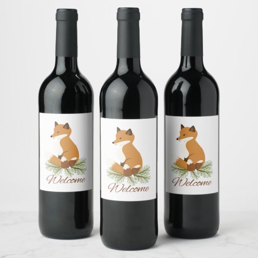 Welcome Fox Wijn Etiket (Flessen)