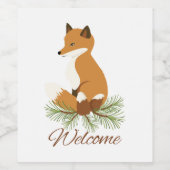 Welcome Fox Wijn Etiket (Enkel label)