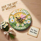 Welcome Friends Honey Bee Spring Grote Klok