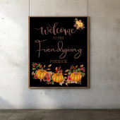 Welcome Friendsgiving Potluck Autumn Celebration Perfect Poster