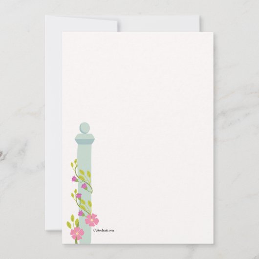 Welcome Gate Moving-aankondiging Kaart (Achterkant)