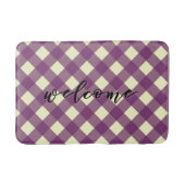 WELCOME GINGHAM BADMAT (Voorkant)
