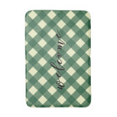 WELCOME GINGHAM BADMAT (Voorkant Verticaal)