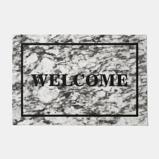  WELCOME Granite textuurmarmer Deurmat (Voorkant)
