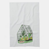 Welcome Green House Botanical Cactus Plants Art Theedoek (Verticaal)