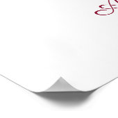 Welcome Guest Board Parisian Inspired Design Poster (Hoek)