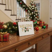 Welcome holly christmas guest  fotoplaat
