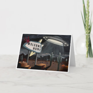 Welcome Home! A retro inspired greeting card. Kaart