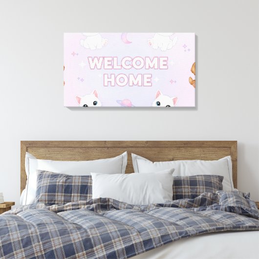 Welcome home canvas afdruk (Insitu (Slaapkamer))