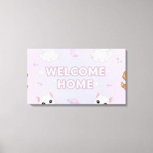 Welcome home canvas afdruk (Voorkant)