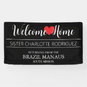 Welcome Home Elegant Missionary Banner (Horizontaal)