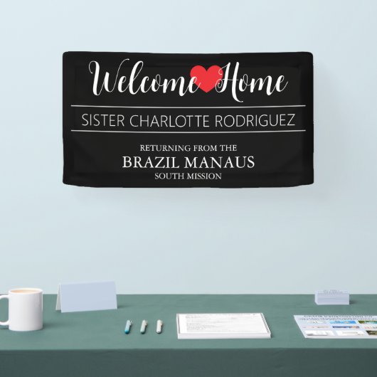 Welcome Home Elegant Missionary Banner (Beurs)