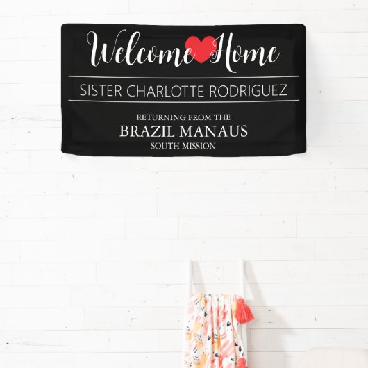 Welcome Home Elegant Missionary Banner (Insitu)