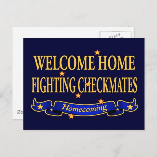 Welcome Home Fighting Briefkaart (Voorkant / Achterkant)