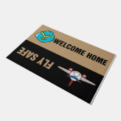 Welcome Home Fly Safe Doormat Deurmat (Schuin)