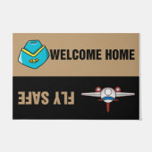 Welcome Home Fly Safe Doormat Deurmat (Voorkant)