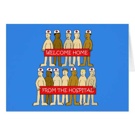 Welcome Home from Hospital Humor (Voorkant Horizontaal)