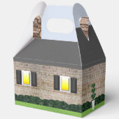 Welcome Home Makelaar Logo Witte Bakstenen Huis Gr Bedankdoosjes (Voorkant)