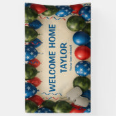 Welcome Home Military Banner – Custom Camo Balloon (Verticaal)