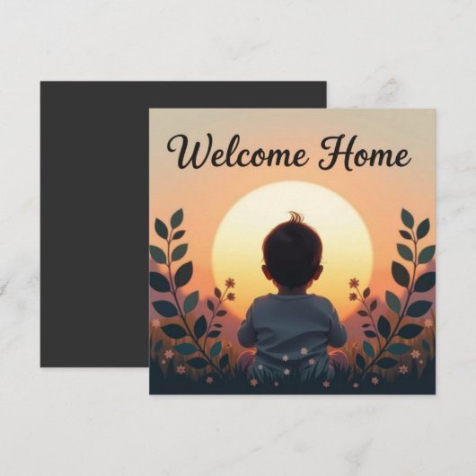 Welcome home, new baby (Voorkant / Achterkant)