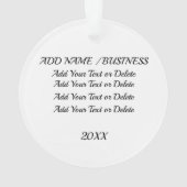 Welcome Home Ornament (achterkant)